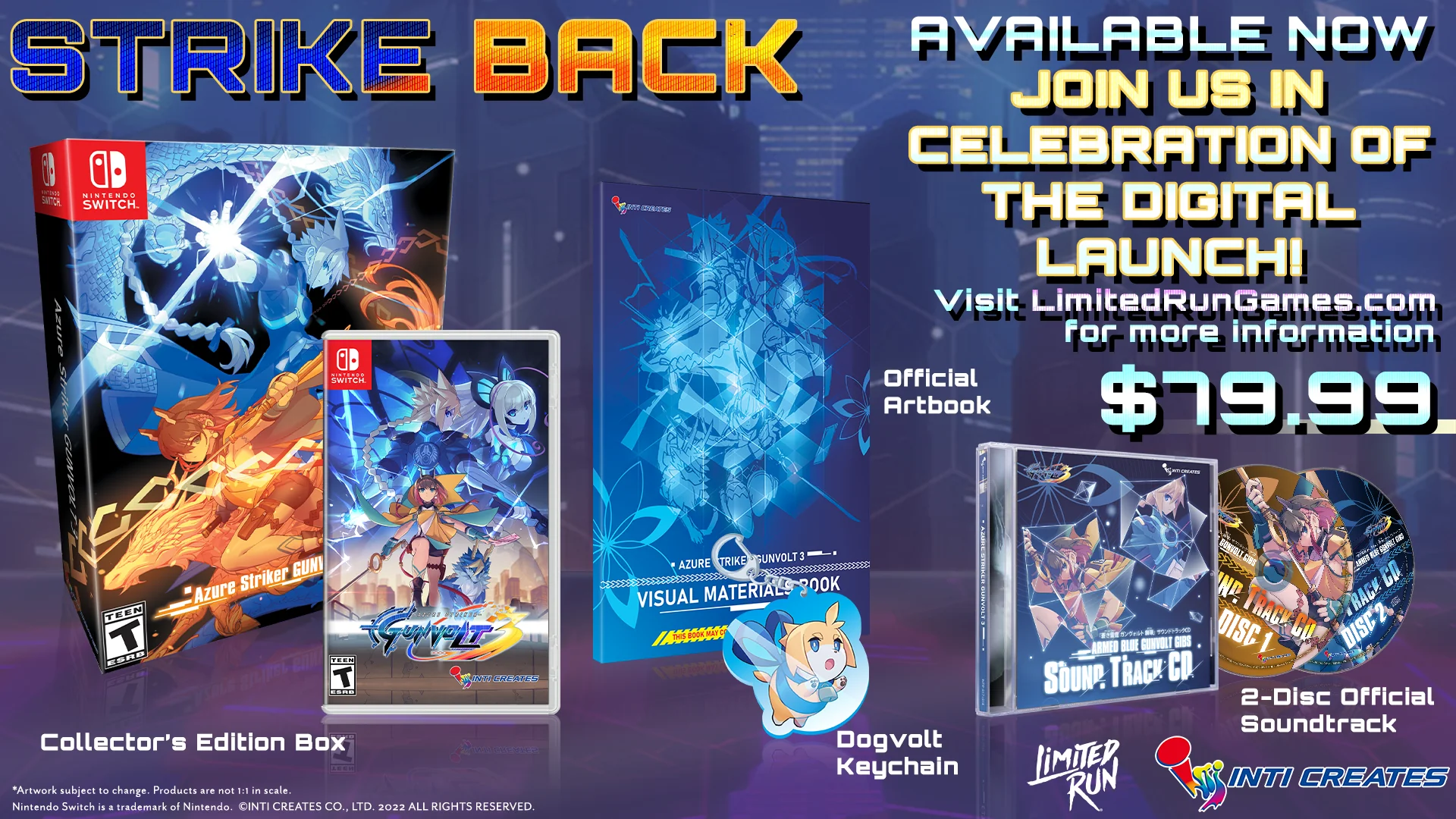 Azure Striker Gunvolt 3 Collector's Edition (Switch) - Image 3