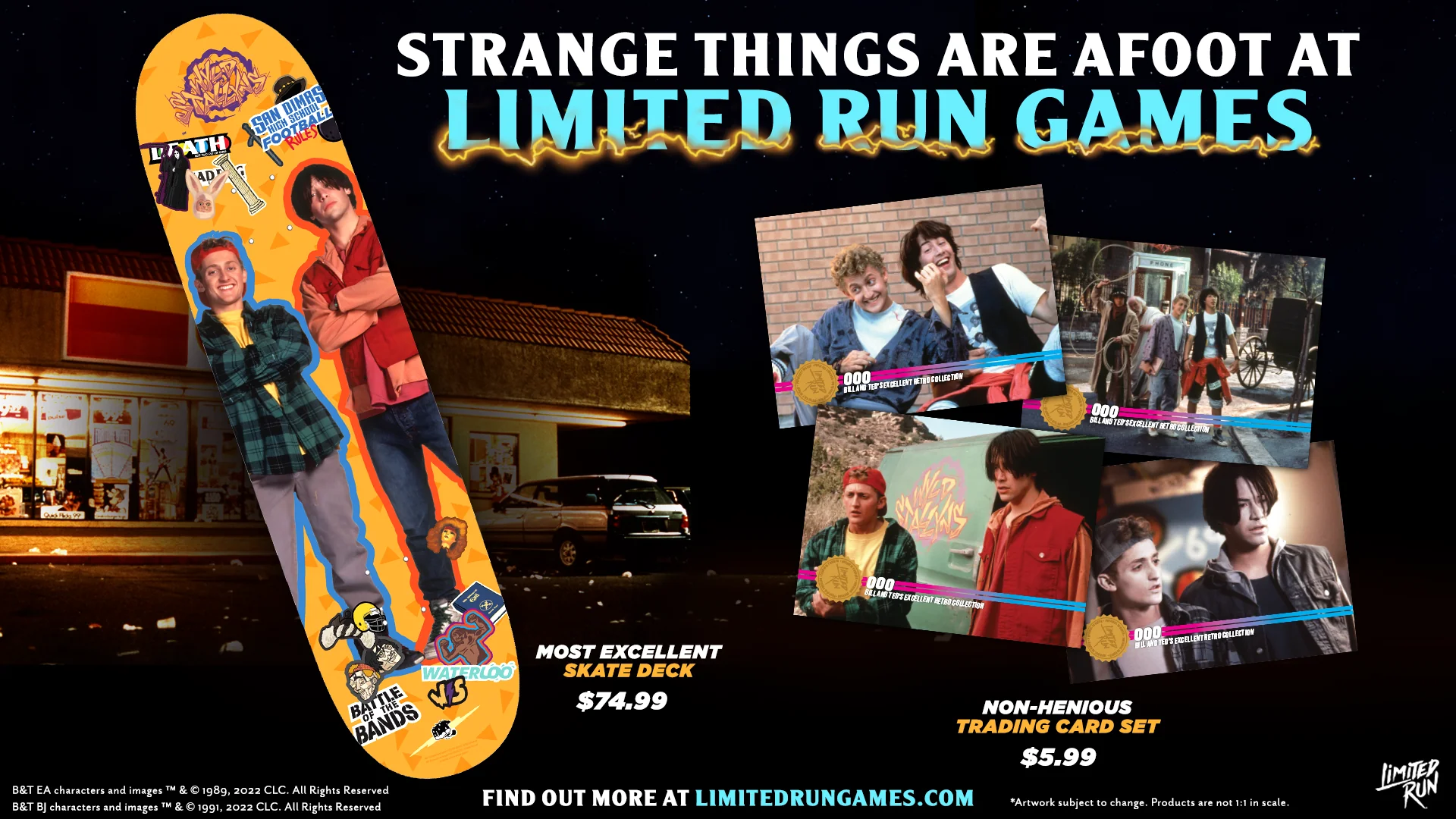 Bill & Ted's Excellent Retro Collection - Skateboard Deck - Image 3