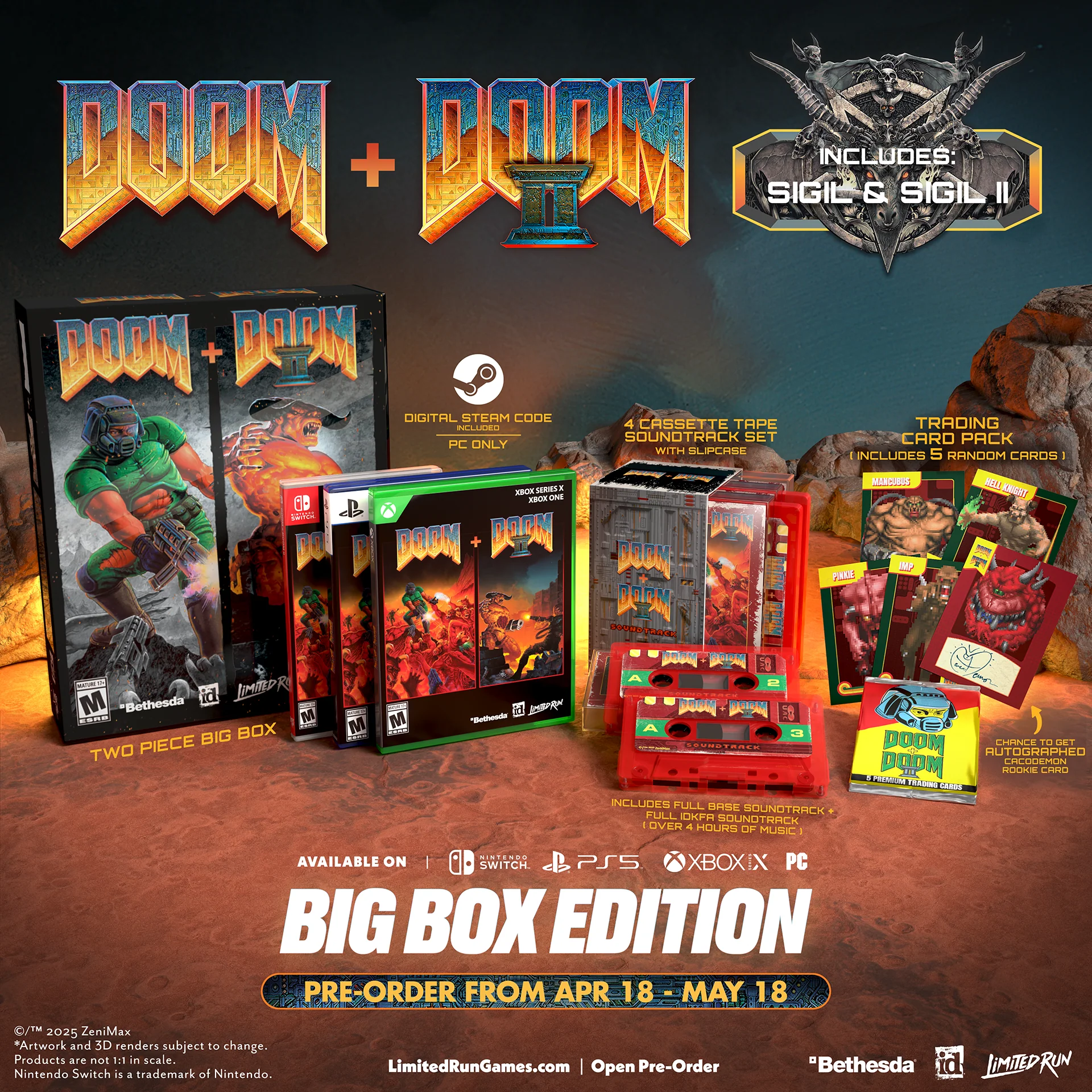 DOOM + DOOM II Big Box Edition (Switch, PS5, Xbox, PC) - Image 2