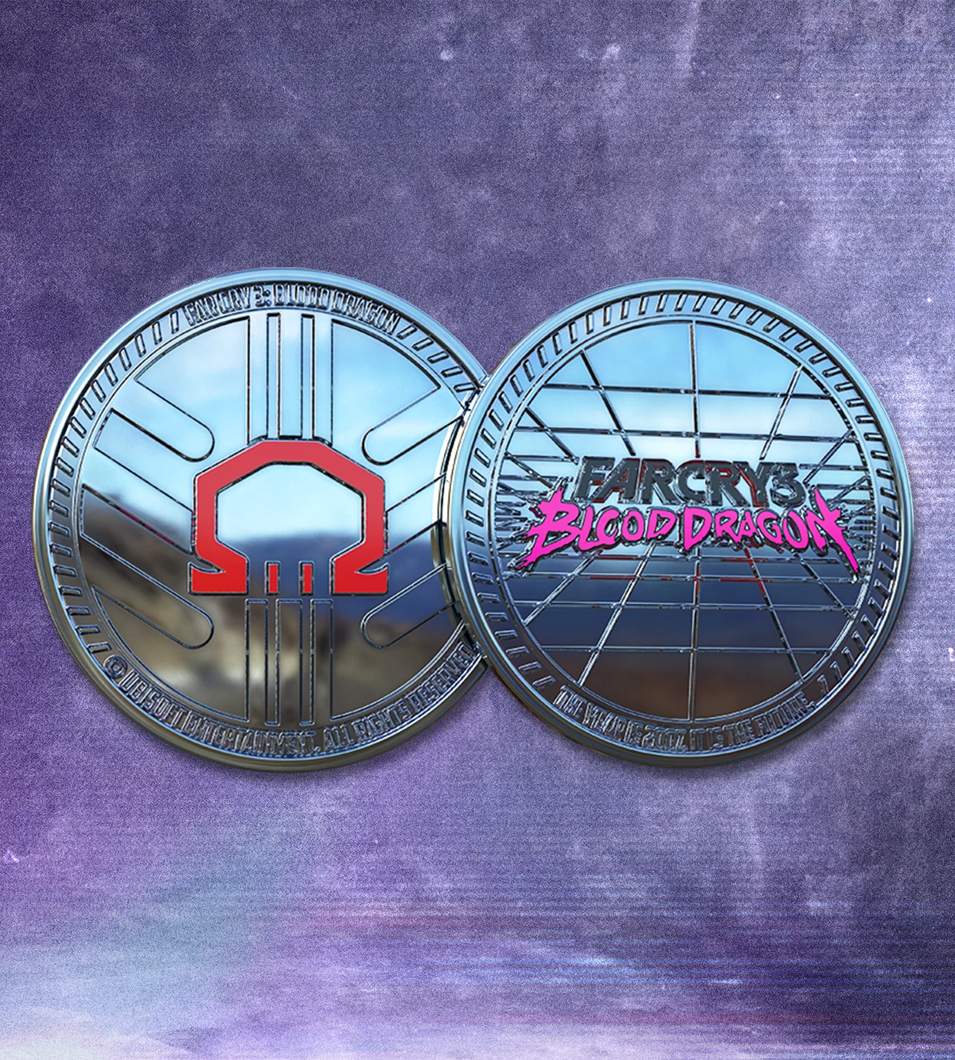 Far Cry 3 - Blood Dragon Chrome Collectible Coin - Image 2