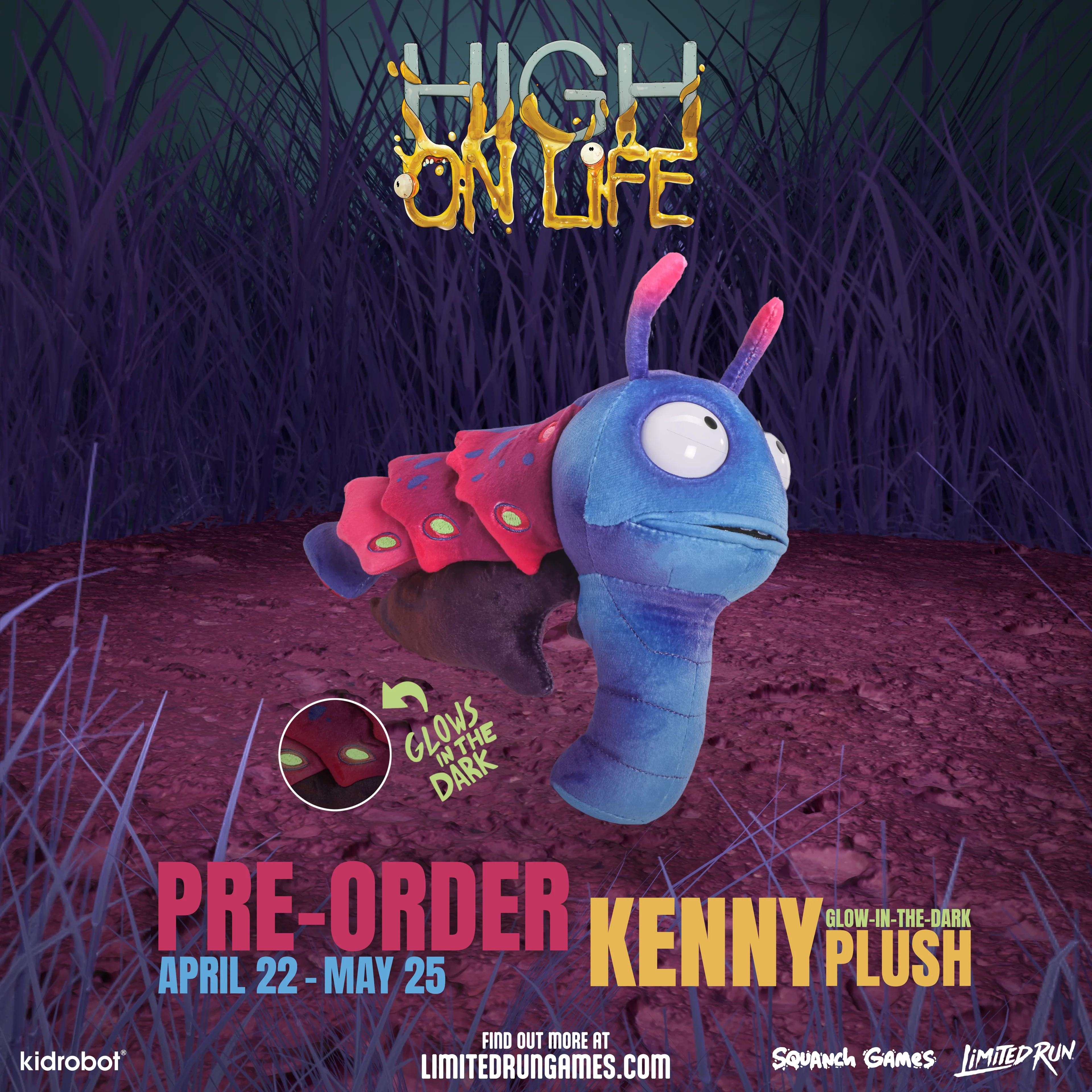 High On Life Kenny Glow-in-the-Dark Plush - Image 2