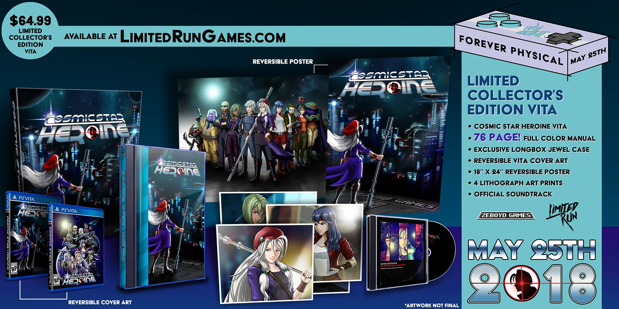 Limited Run #145: Cosmic Star Heroine Collector's Edition (Vita) - Image 2