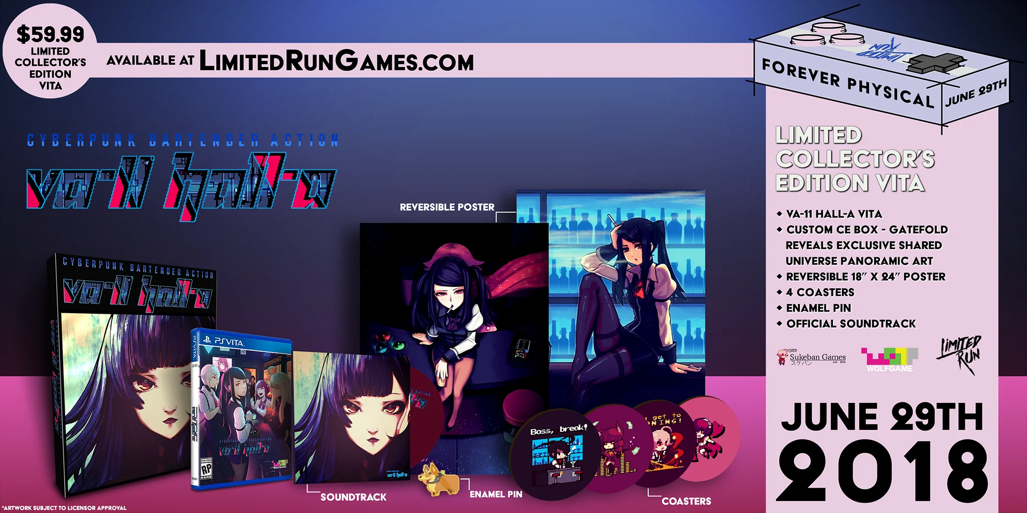 Limited Run #160: VA-11 HALL-A Collector's Edition (Vita) - Image 2
