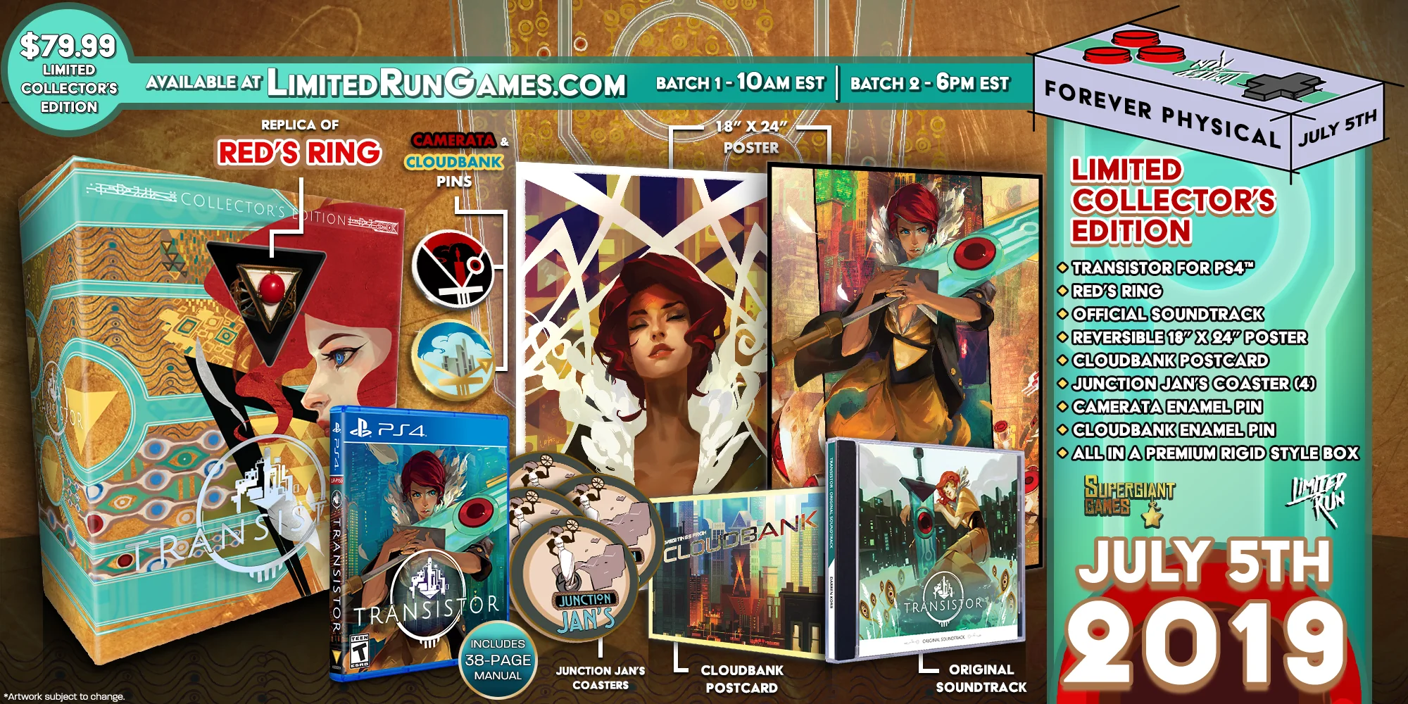 Limited Run #265: Transistor Collector's Edition (PS4) - Image 2