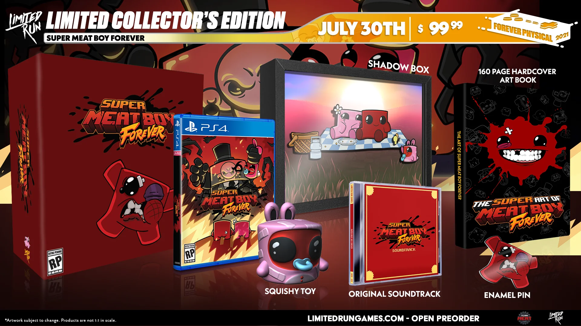 Limited Run #411: Super Meat Boy Forever Collector's Edition (PS4) - Image 2