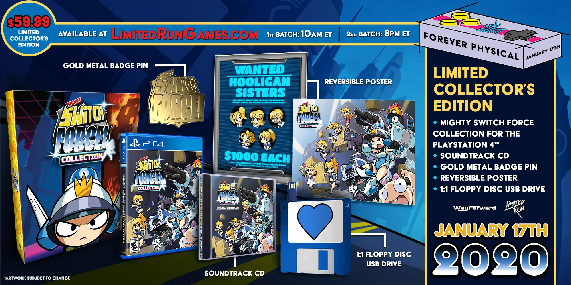 Limited Run #322: Mighty Switch Force! Collection Collector's Edition (PS4) - Image 2