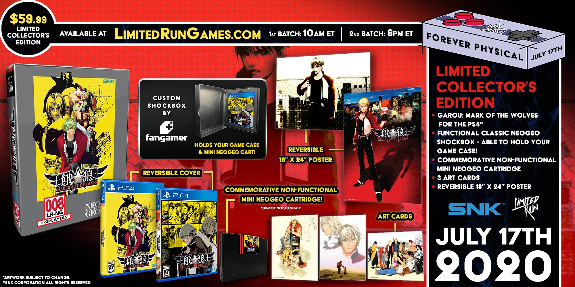 Limited Run #354: GAROU: MARK OF THE WOLVES Classic Edition (PS4) - Image 2