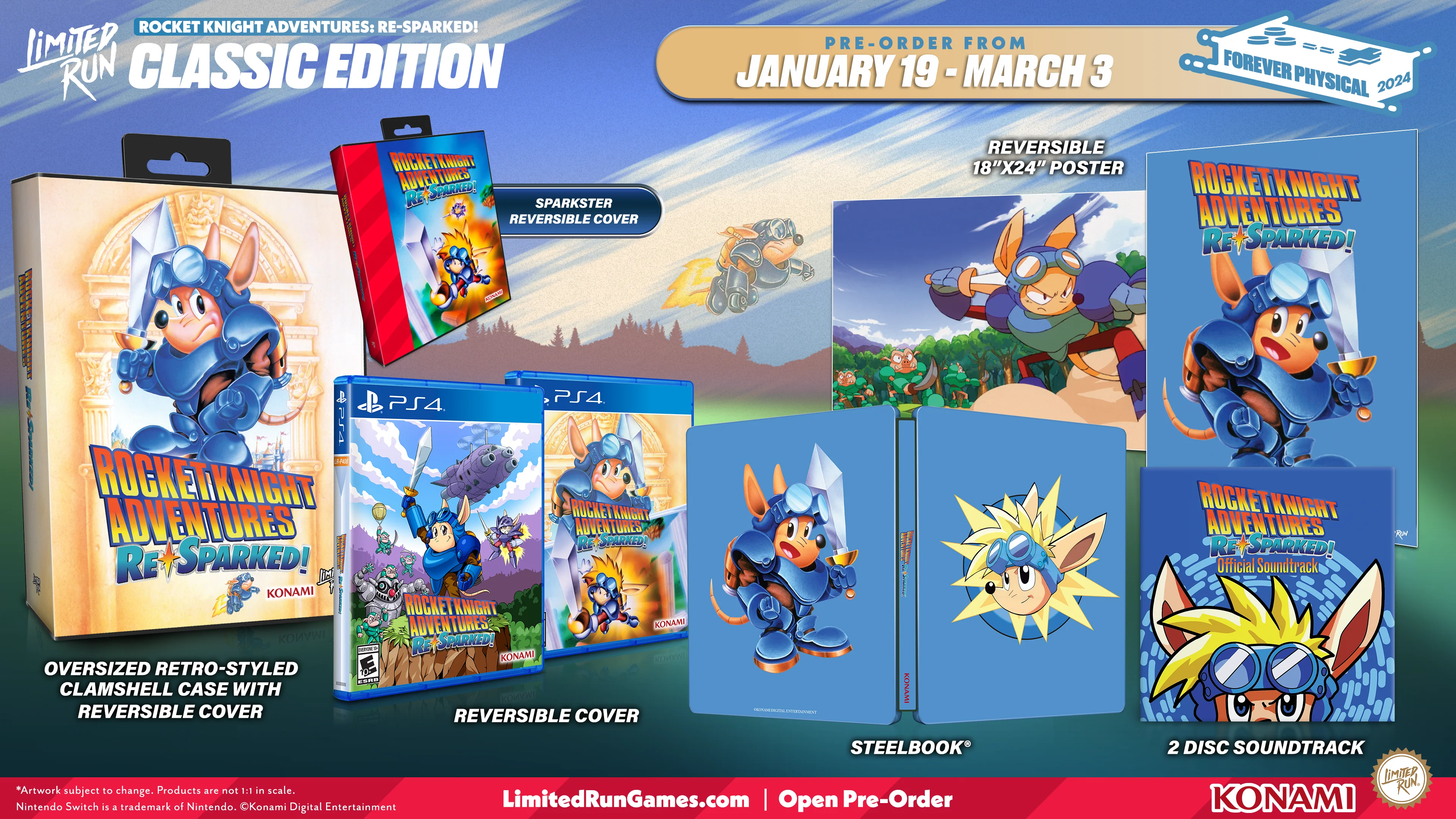 Limited Run #532: Rocket Knight Adventures: Re-Sparked Classic Edition (PS4) - Image 4