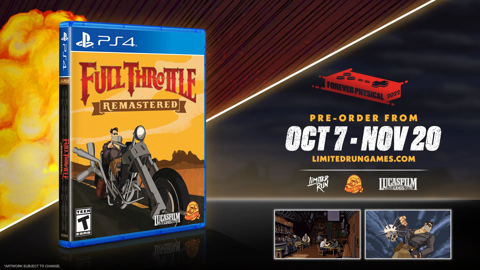 Limited Run #483: Full Throttle Remastered (PS4) - Image 3