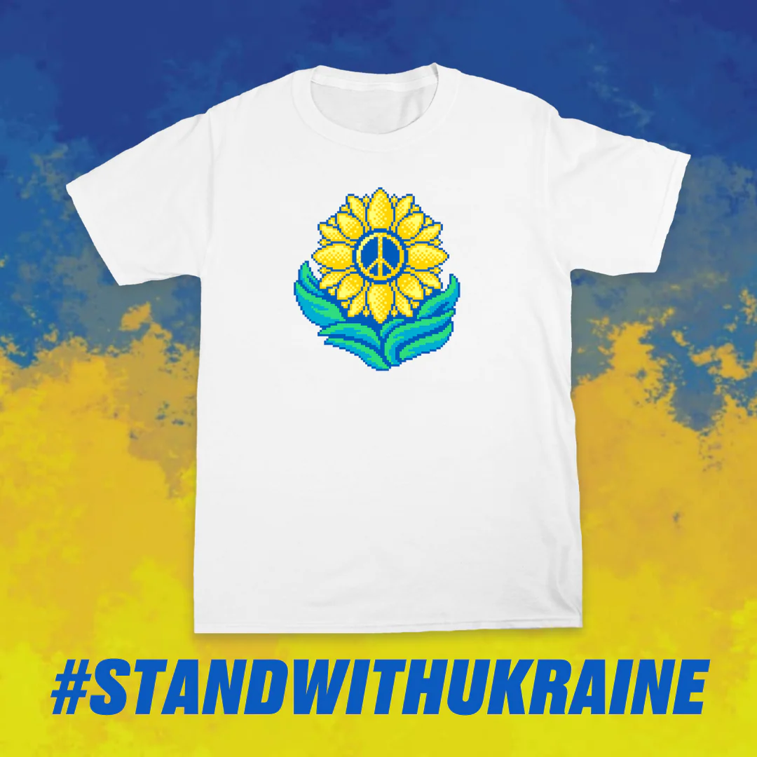 Limited Run Games Ukraine Sunflower T-Shirt - Image 2
