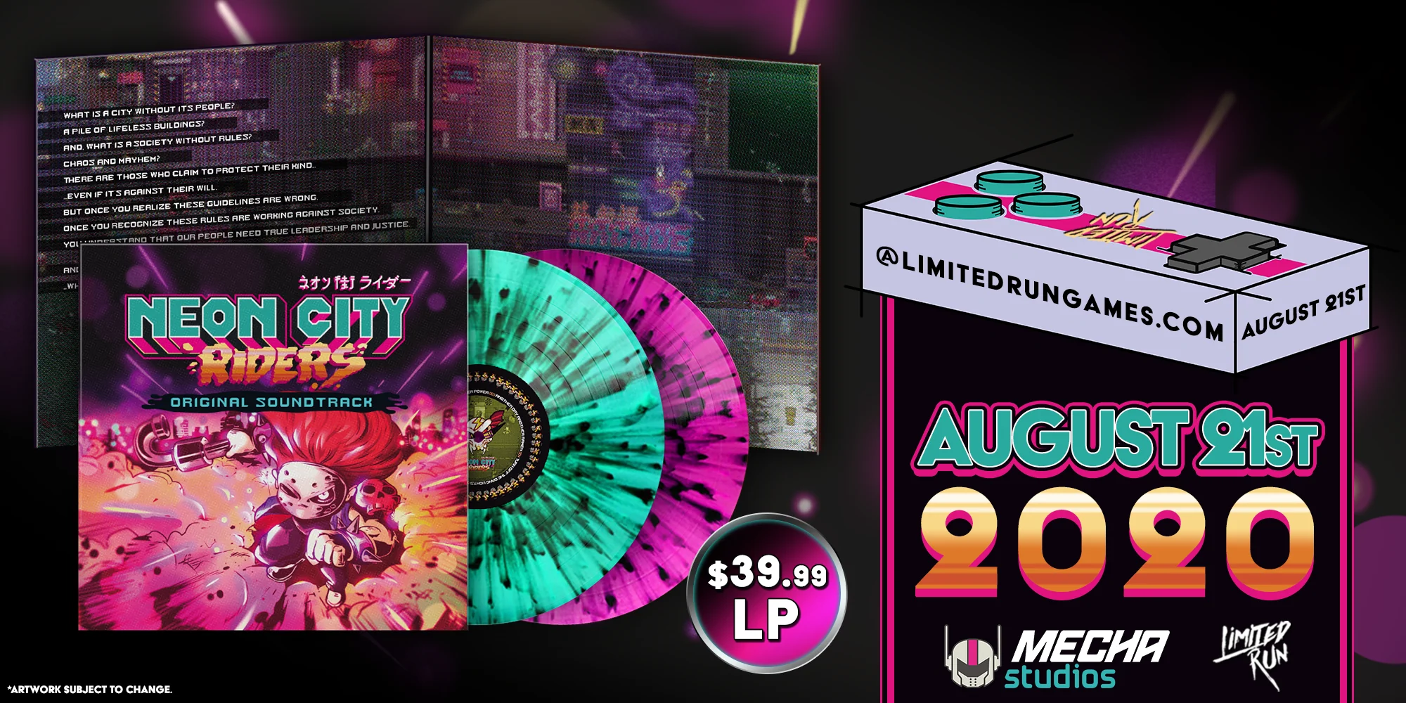 Neon City Riders - 2LP Vinyl Soundtrack - Image 4