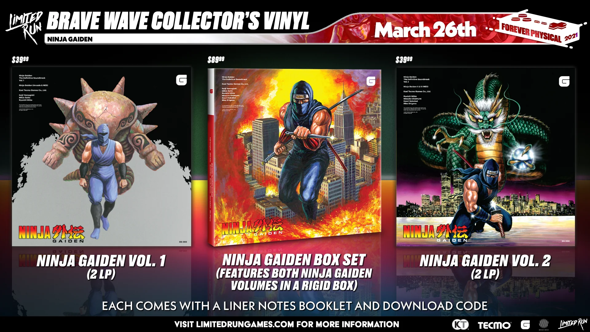 Ninja Gaiden Vol. 1 - 2LP Vinyl Soundtrack - Image 3