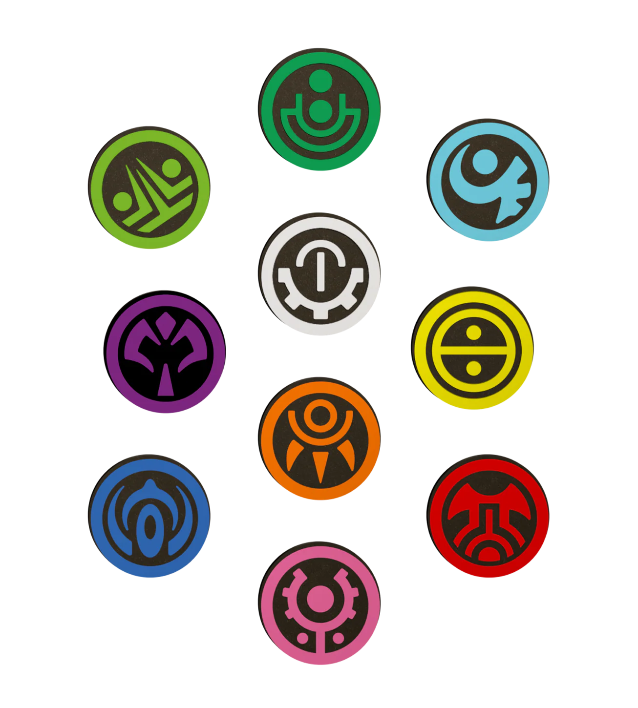 Phantasy Star Online Section ID Enamel Pin Set - Image 2