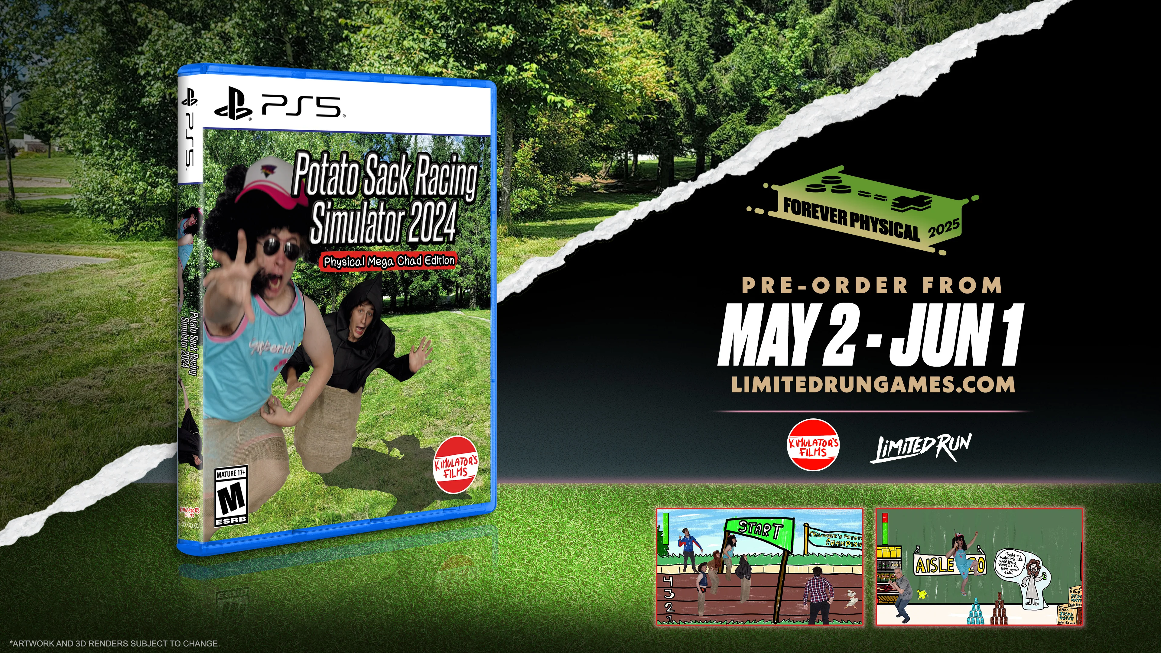 PS5 Limited Run #145: Potato Sack Racing Simulator 2024: Physical Mega Chad Edition - Image 2