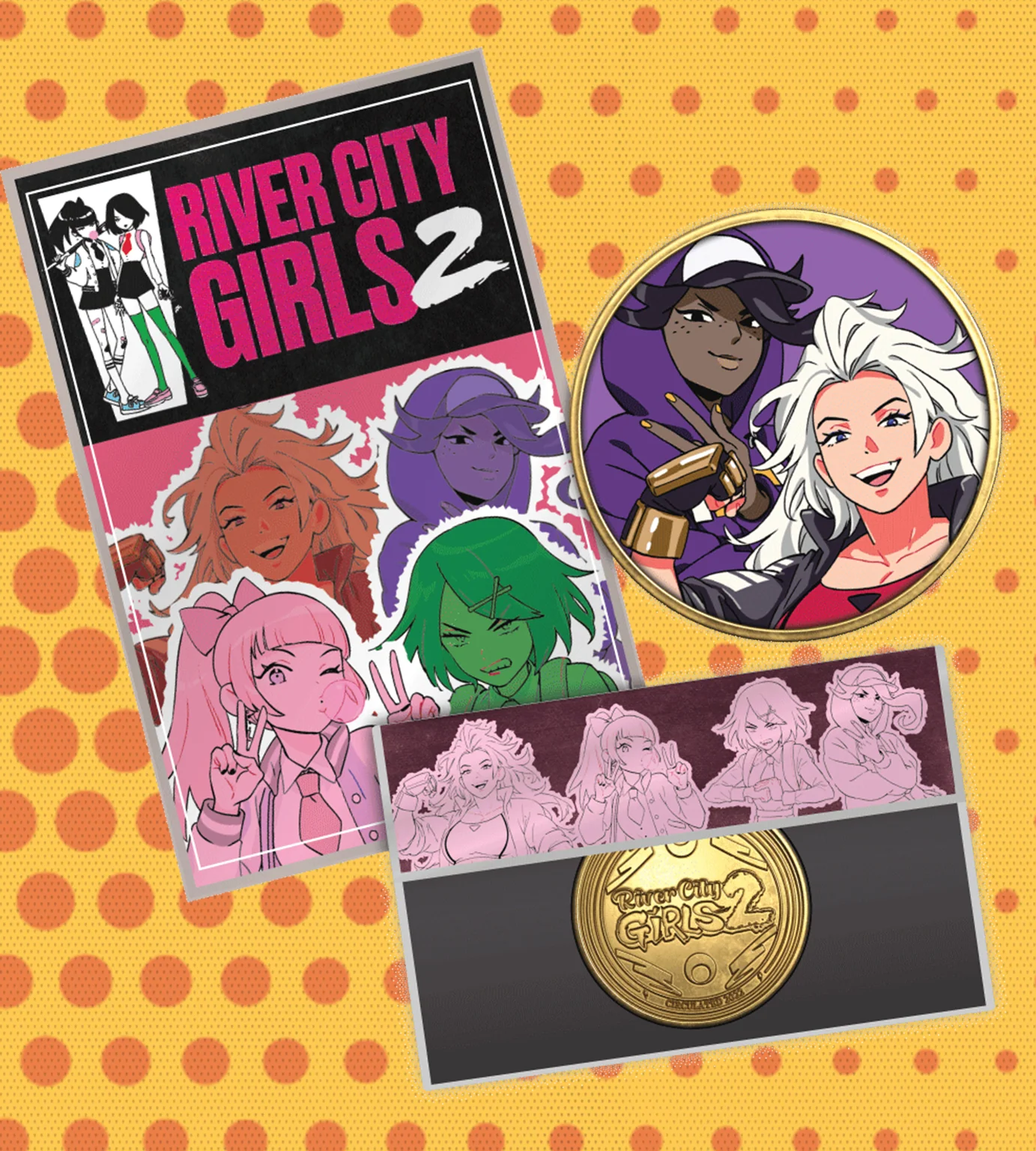 River City Girls 2 Commemorative Collectible Coin - Image 2