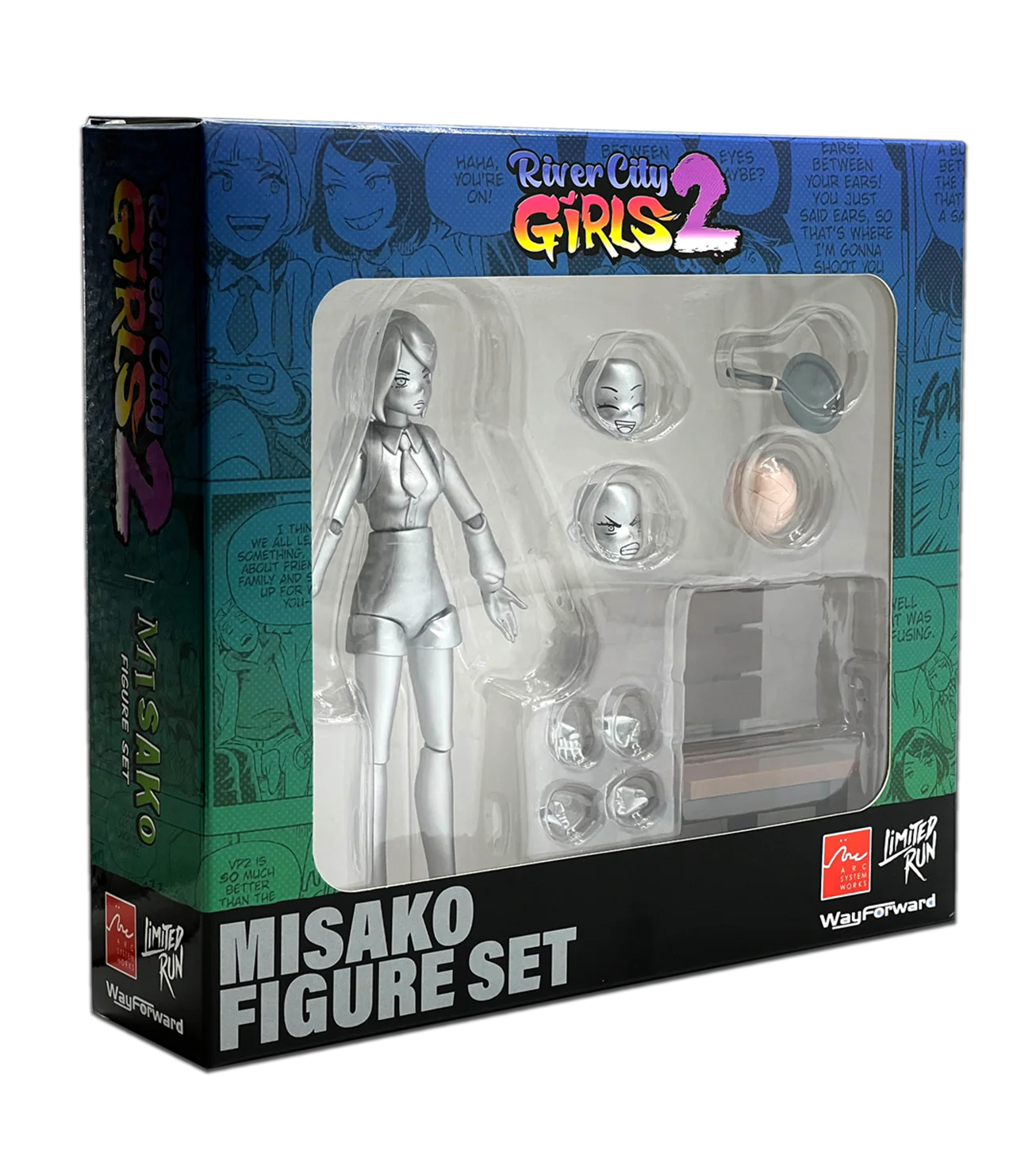River City Girls 2 Figure Sets Black & White - Image 5