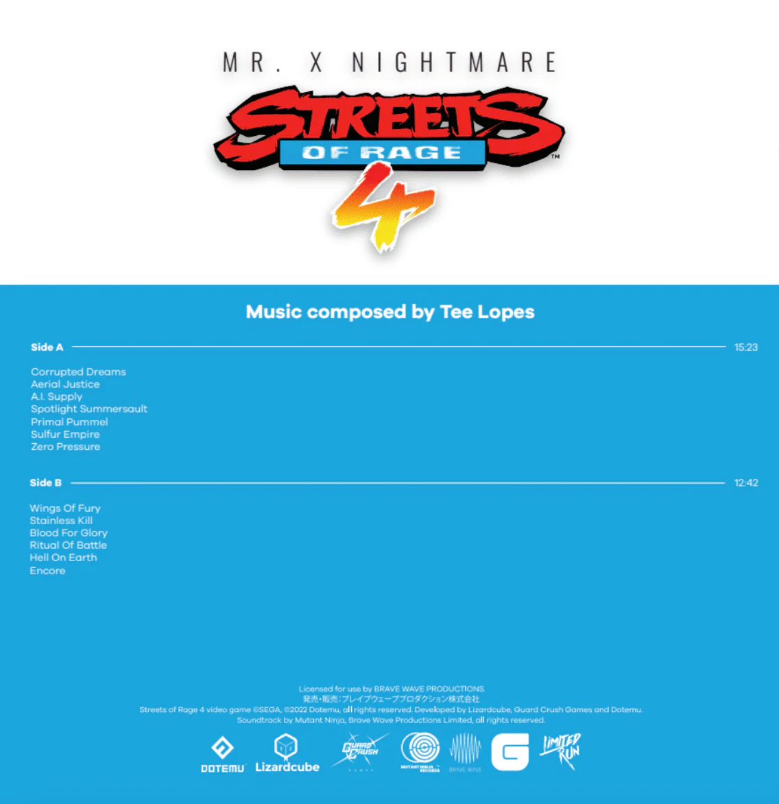 Streets of Rage 4 Mr. X Nightmare - Vinyl Soundtrack - Image 4