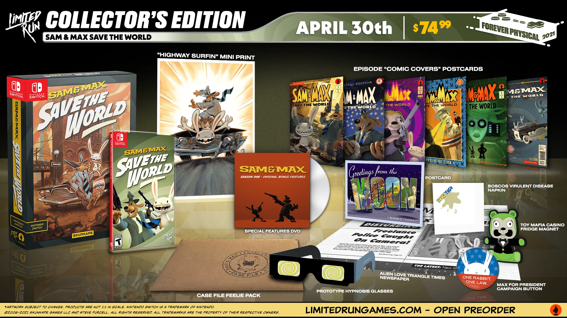 Switch Limited Run #104: Sam & Max Save the World Collector's Edition - Image 2