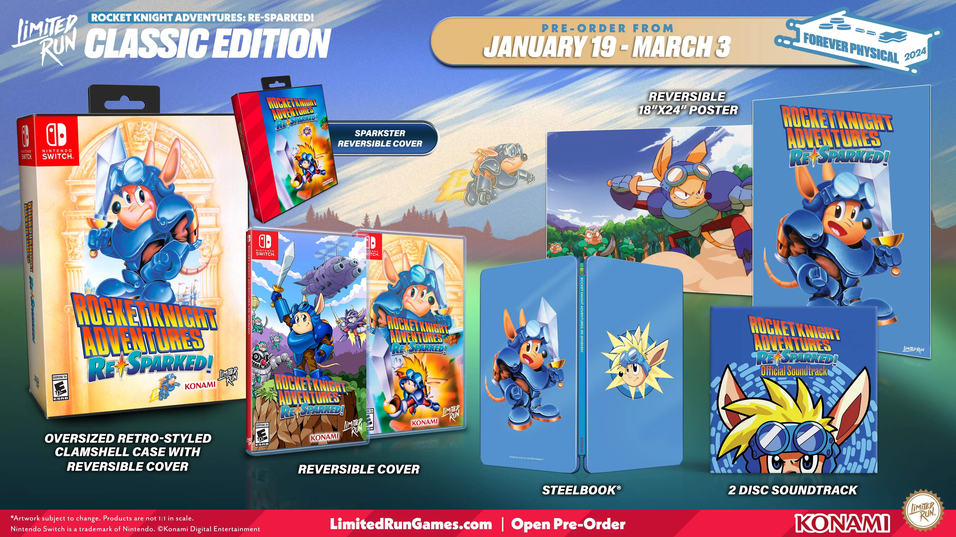 Switch Limited Run #209: Rocket Knight Adventures: Re-Sparked Classic Edition - Image 4