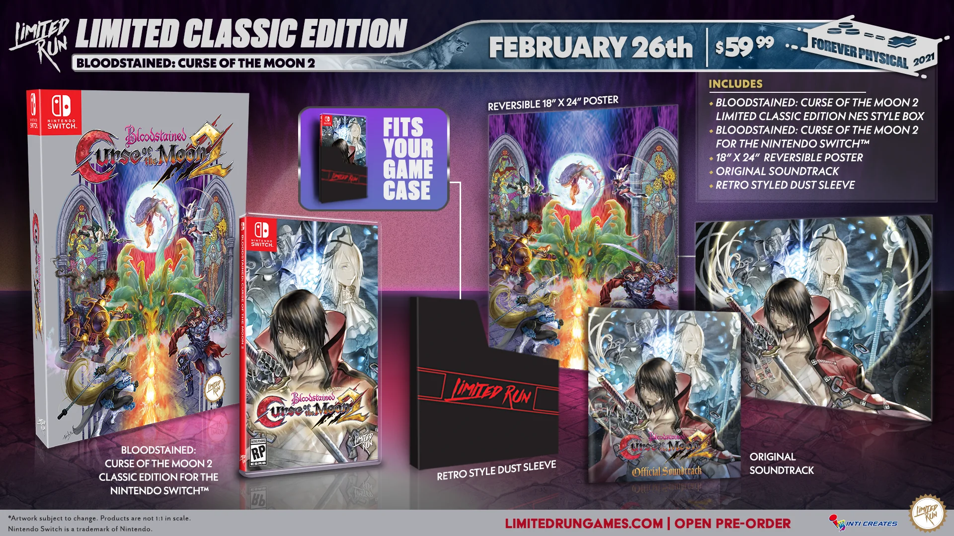 Switch Limited Run #98: Bloodstained: Curse Of The Moon 2 Classic Edition - Image 2