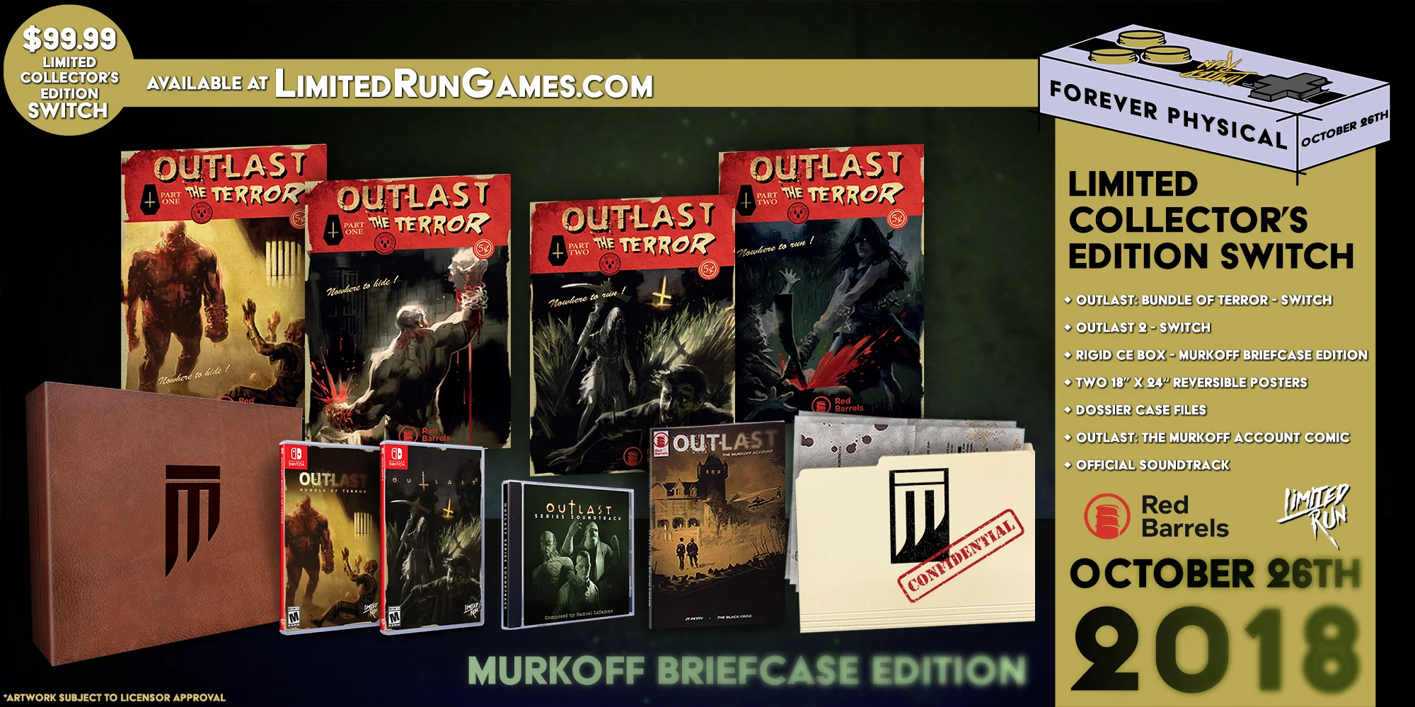Switch Limited Run #17 & #18: Outlast Murkoff Briefcase Edition - Image 3