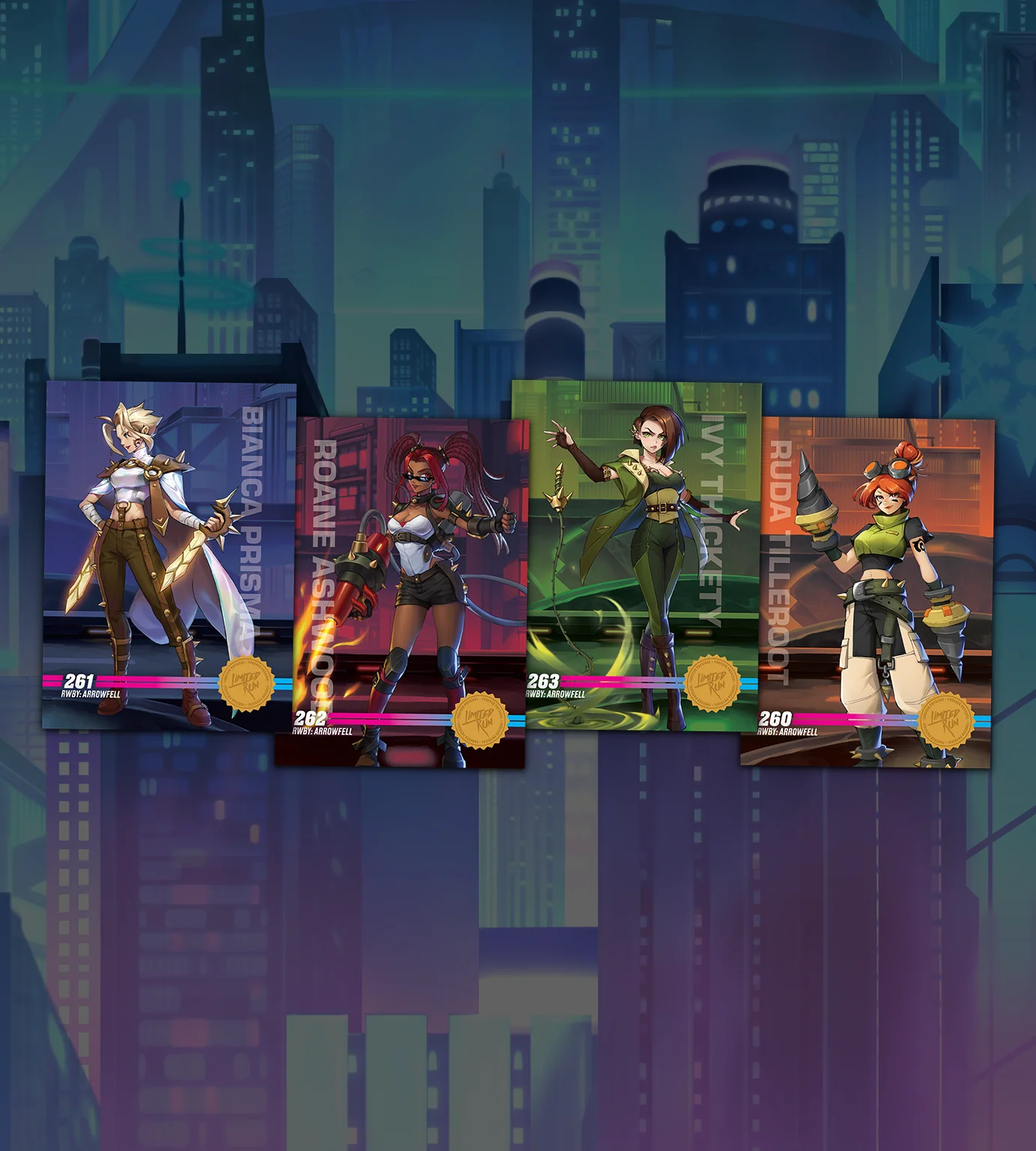 RWBY Arrowfell Team BRIR Trading Card Set - Image 2