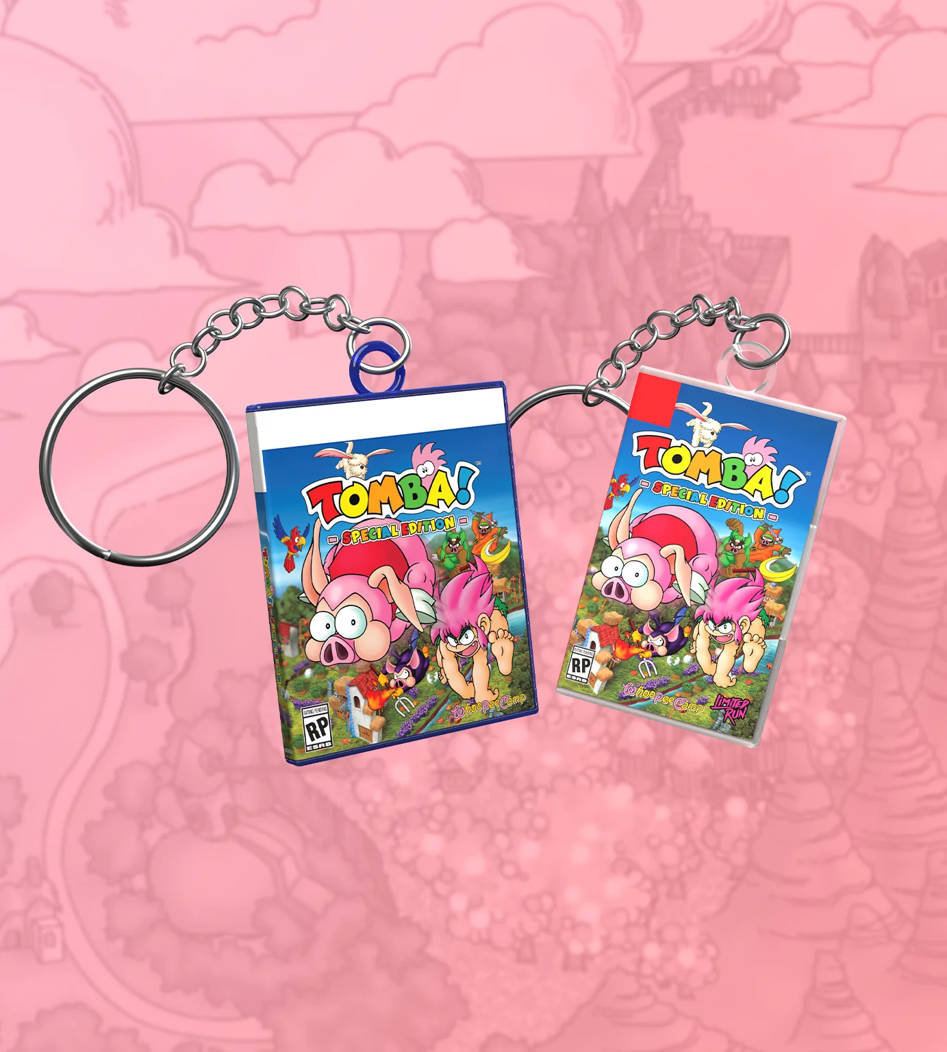 Tomba! Special Edition Mini Game Case Keychain - Image 2